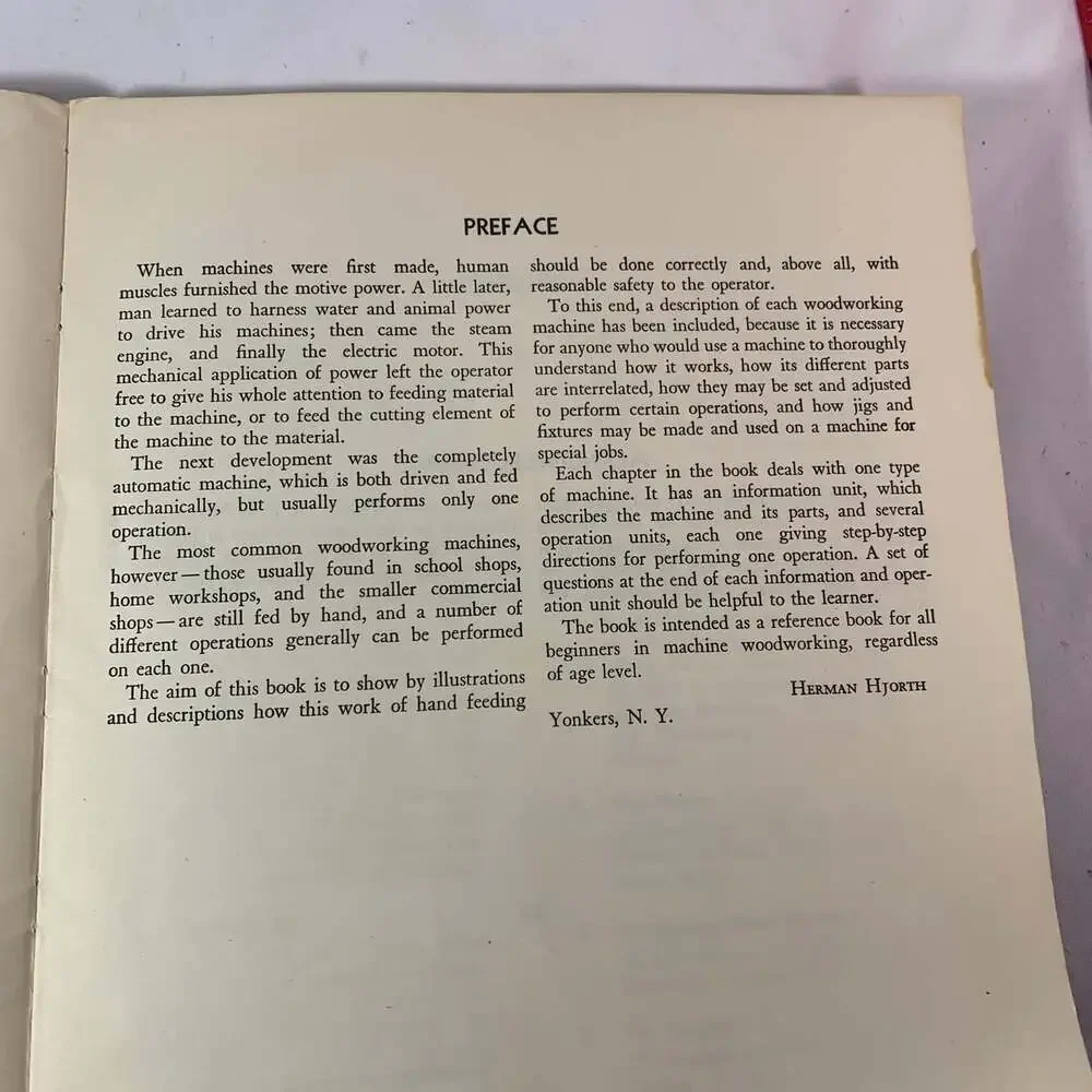 Vintage Woodworking Machines guide 1949